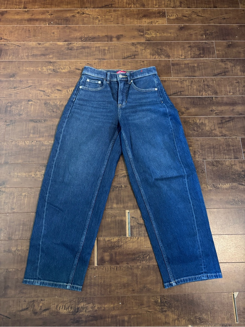 SPANX Dark Blue barrel Jeans